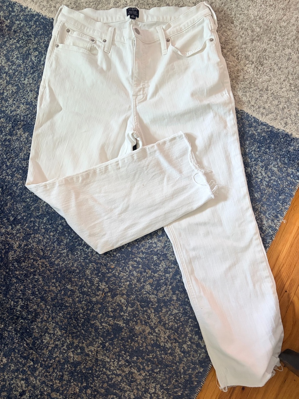 J. Crew White Straight-Leg Women's Jeans